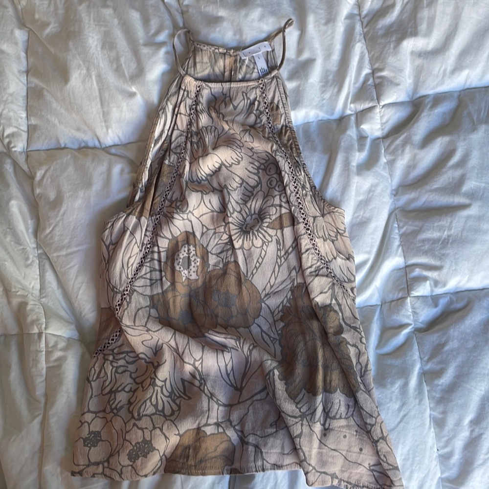 Leith high neck floral top